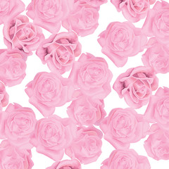 Beautiful seamless floral pattern with watercolor effect. Flower vector illustration