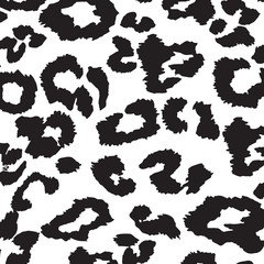 Trendy Leopard or cheetah skin seamless pattern, animal fur. Fabric design, wrapping paper, textile.
