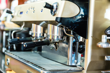 Coffee maker in a cafeteria