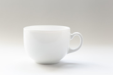 Cup on white background