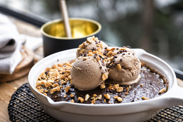 Ice Cream with fruit