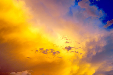 Fototapeta na wymiar Abstract of clouds at sunset