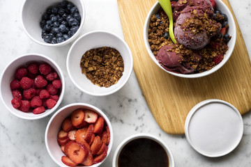 Ice Cream with fruit