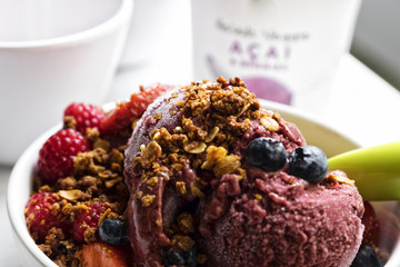 Ice Cream with fruit