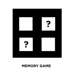 memory game icon on white background, in black and white, vector icon illustration