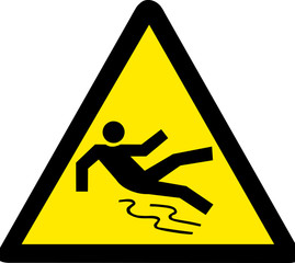 Slippery Surface warning Sign