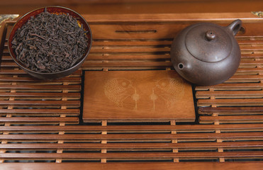 Chinese tea ceremony, Puer tea in assortment