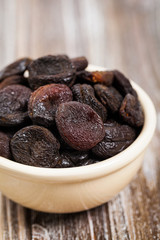 Healthy Organic Dried Apricots Background. Selective focus.