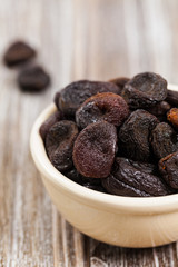 Healthy Organic Dried Apricots Background. Selective focus.