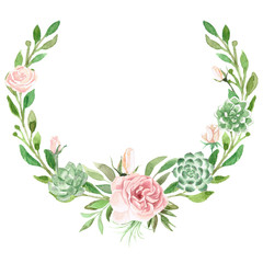 Watercolor Greenery and Floral Design