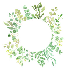 Watercolor Greenery and Floral Design
