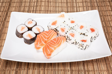 Sushi, a typical Japanese food