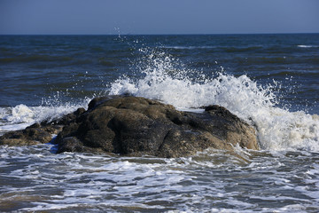 The waves of the sea