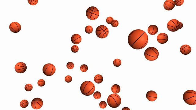 Basketball - seamless looping, alpha channels and 4K