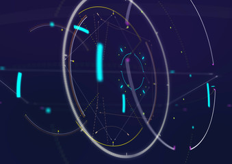 Abstract techno futuristic background