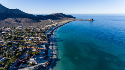 Aerial views from Cabo Pulmo national park, Baja California Sur, Mexico.