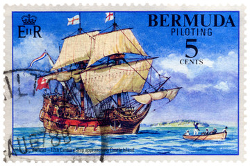 Bermuda Piloting Postage Stamp