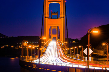 San Francisco Golden Gate Bridge at Night