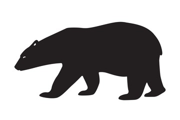 Vector illustration polar bear. Laser cutting