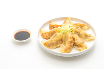 Japanese gyoza or dumplings snack