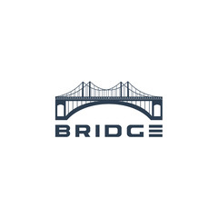 bridge logo template vector illustration