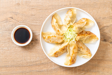 Japanese gyoza or dumplings snack
