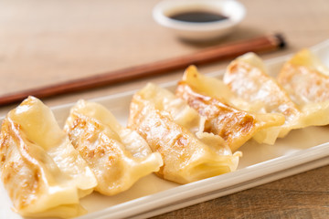 Japanese gyoza or dumplings snack