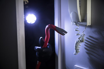 Thief Entering Into House