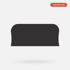 icon isolated on grey background, in black, vector icon illustration