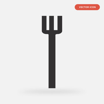 rake icon isolated on grey background, in black, vector icon illustration