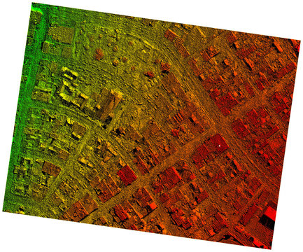 High Resolution Orthorectified, Orthorectification Aerial Map Used For Photogrammetry