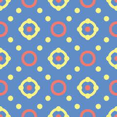 Geometric background. Blue seamless pattern