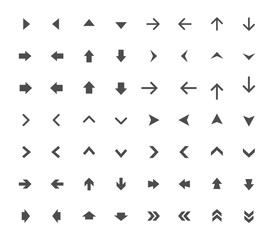 Arrow Icon vector Set, black arrows sign