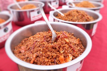 chili paste at street food