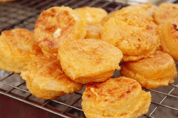 grilled sticky rice with egg