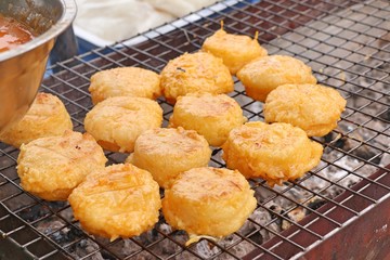 grilled sticky rice with egg