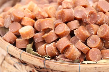 Sugar cubes in the market