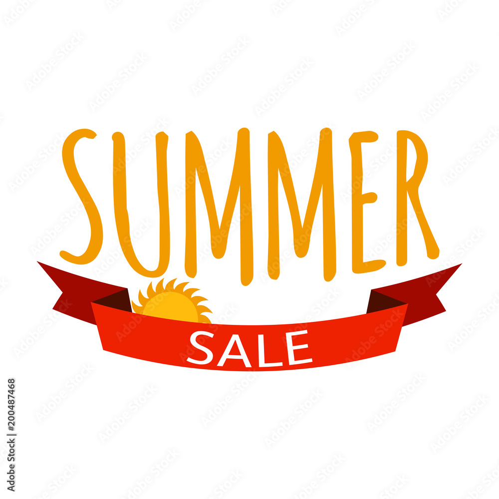 Wall mural Summer Sale label