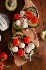 sandwiches on a beautiful board