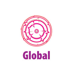 vector logo globe