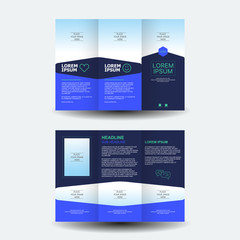 Brochure design, brochure template, creative tri-fold, trend brochure