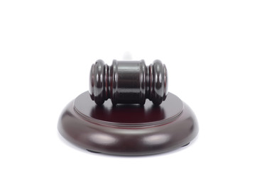  Judge Gavel isolated on a white background.