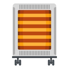 Comfort heater icon. Flat illustration of comfort heater vector icon for web