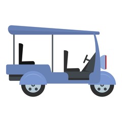 Tourism taxi icon. Flat illustration of tourism taxi vector icon for web