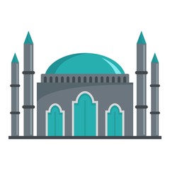 Muslim icon. Flat illustration of muslim vector icon for web