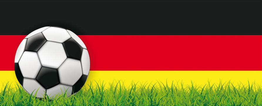 Football Side Grass German Flag Header