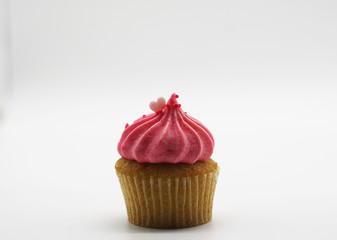 Cupcakes on a white background