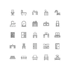 furniture outline icons 25