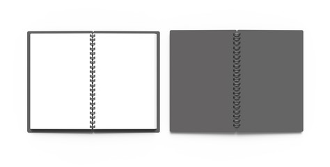 Spiral notebook in 3d render