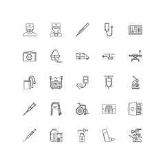 medicine outline icons 25